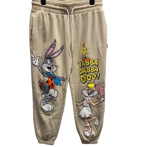 Warner‎ Bros 100th Anniversary – Looney Tunes x Flintstones Joggers – Size L
